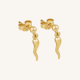 Chilli Drop Earring - Gold
