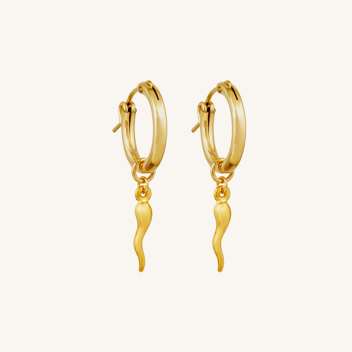Chilli Hoop Earring - Gold