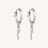 Chilli Hoop Earring - Silver