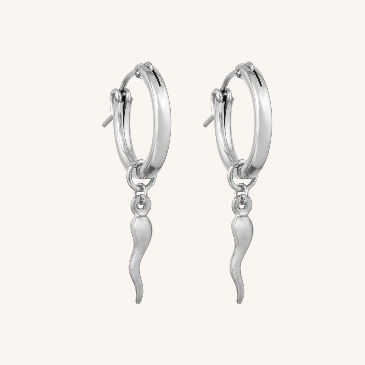 Chilli Hoop Earring - Silver