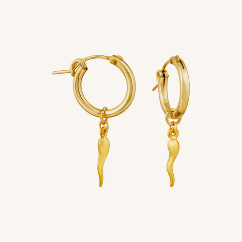 Chilli Hoop Earring - Gold