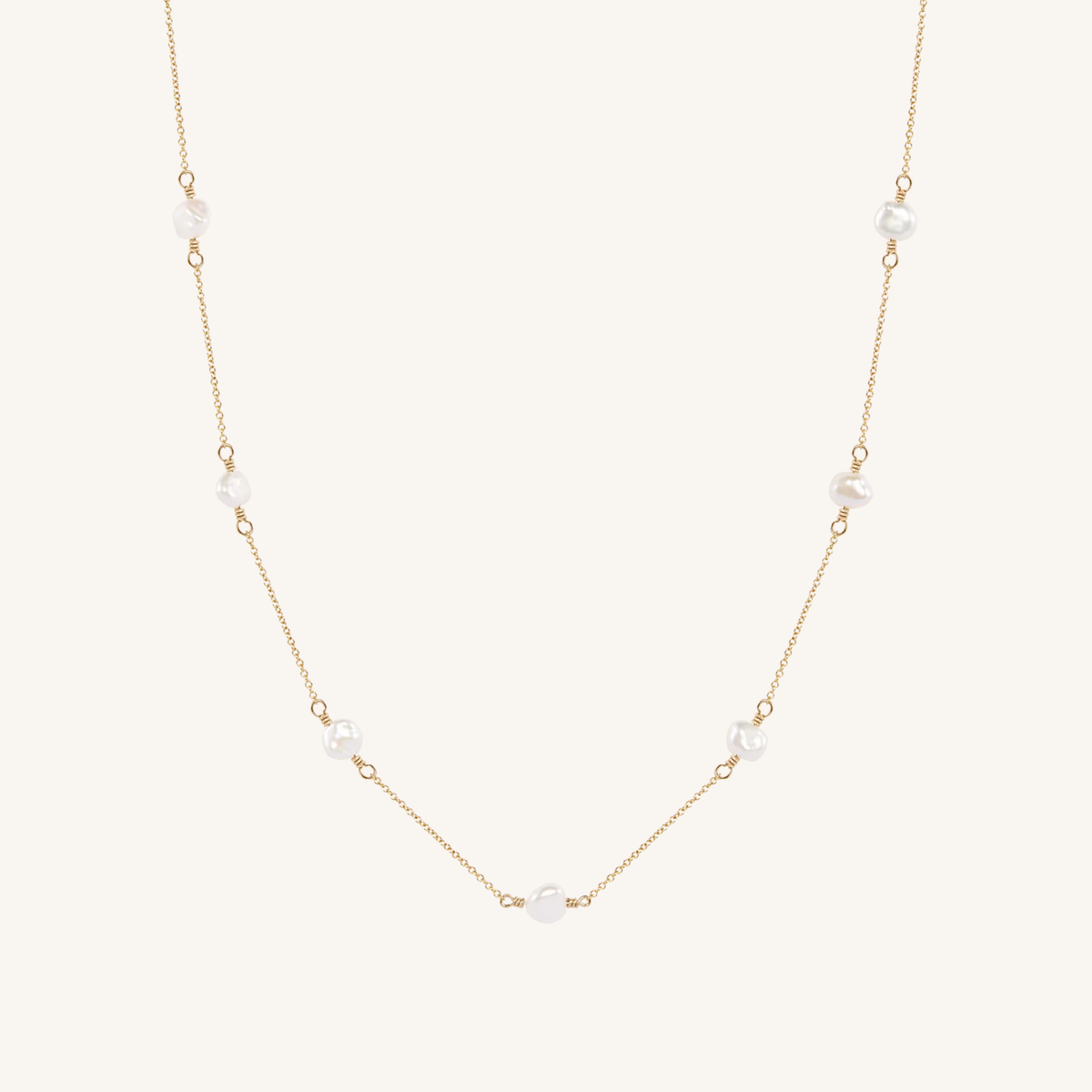 Cleo Freshwater Pearl Necklace - Gold