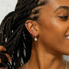 Cosmic Star Earrings - Silver