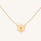 December Birth Flower Necklace | Narcissus - 14k Gold Filled