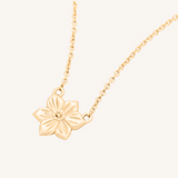 December Birth Flower Necklace  - Narcissus - 14k Gold Filled