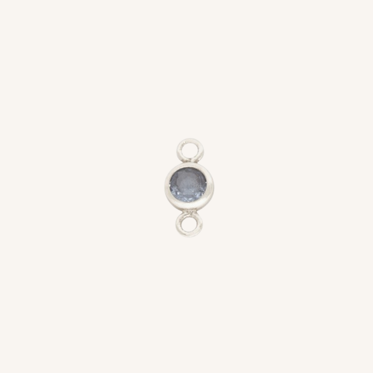 December connector charm in silver