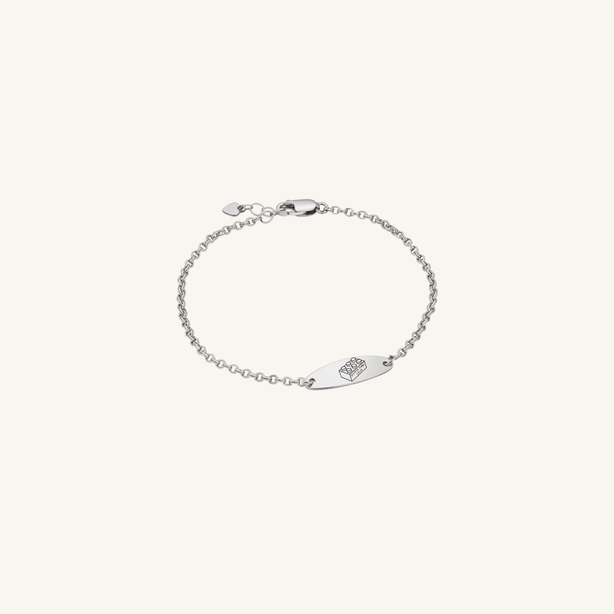 Newcastle Knights Engravable Oval Charm Bracelet - LIMITED EDITION - Silver