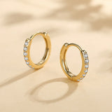 Embrace Cubic Zirconia Huggies