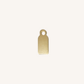 Engravable Rectangle Charm - Gold