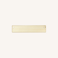 Engravable Horizontal Bar Charm - Gold