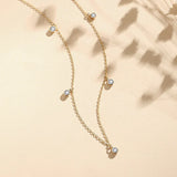 Falling Star Necklace in Silver