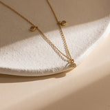 Falling Star Necklace in Gold