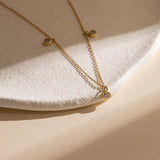 Falling Star Necklace in Silver