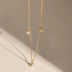 Falling Star Necklace in gold