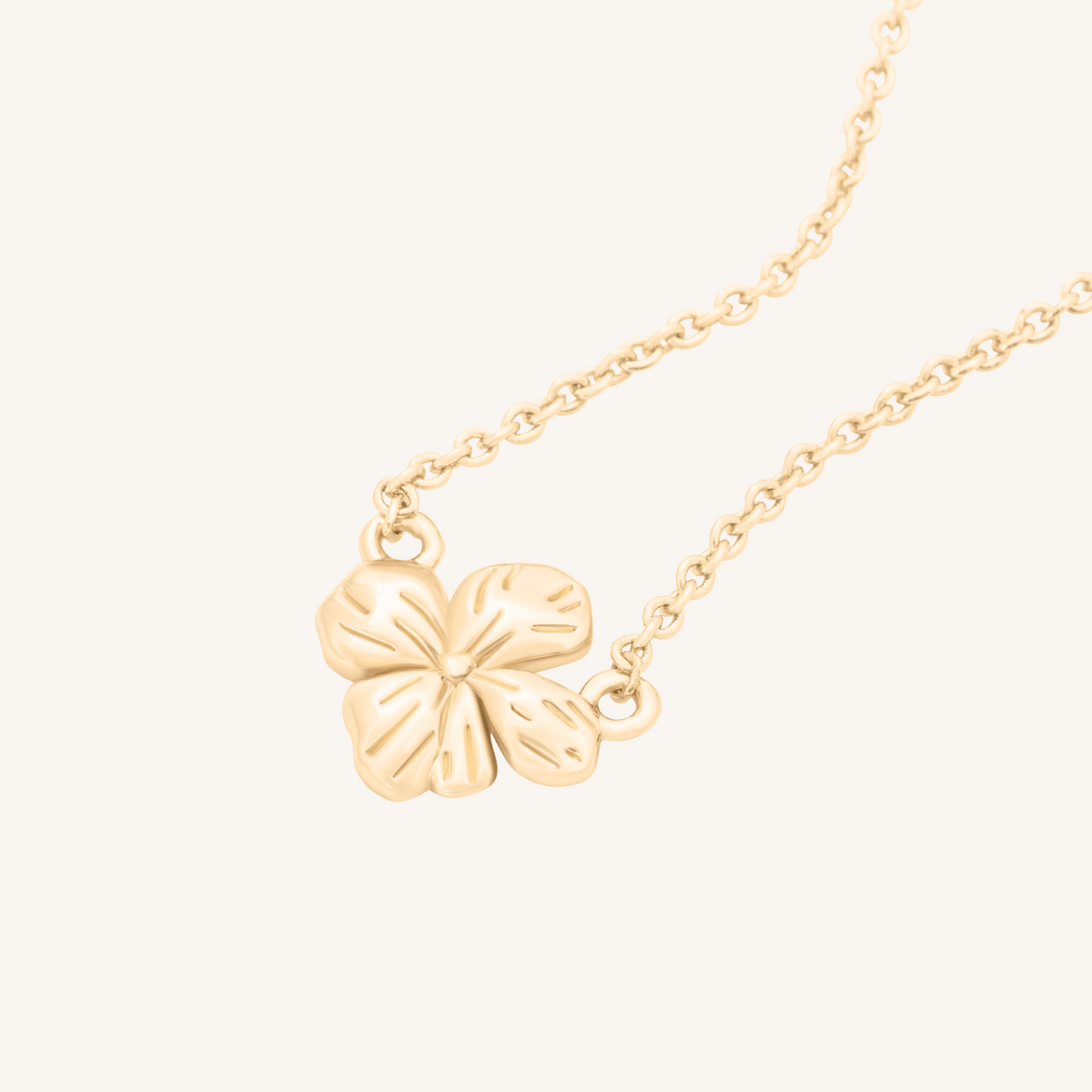 February Birth Flower Necklace | Violet - 14k Gold Filled