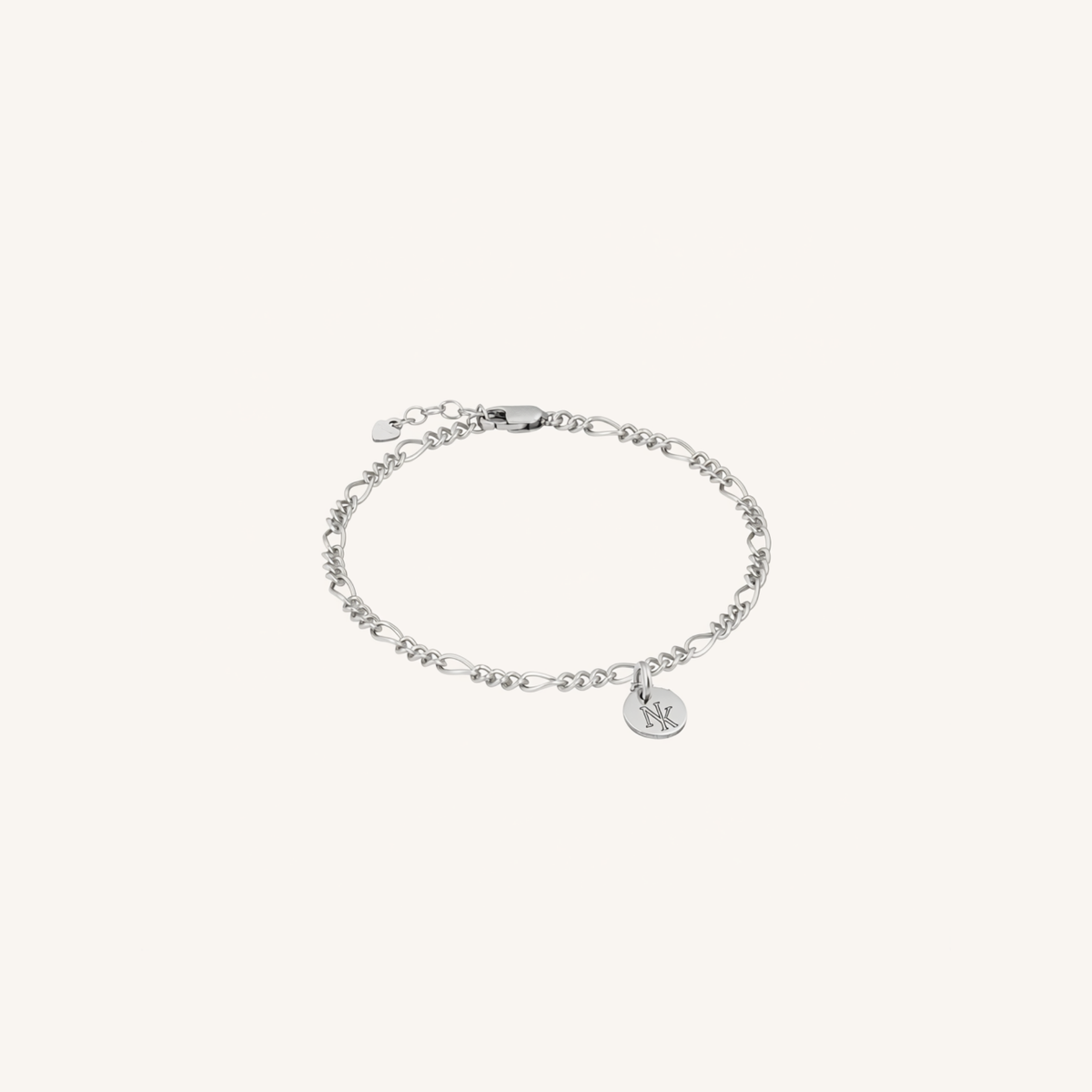 Newcastle Knights Engravable Circle Charm Bracelet - LIMITED EDITION - Silver