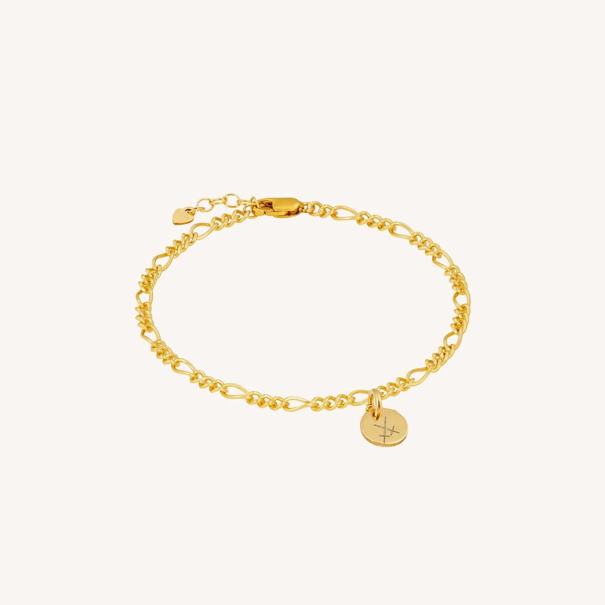 Newcastle Knights Engravable Circle Charm Bracelet - LIMITED EDITION - Gold