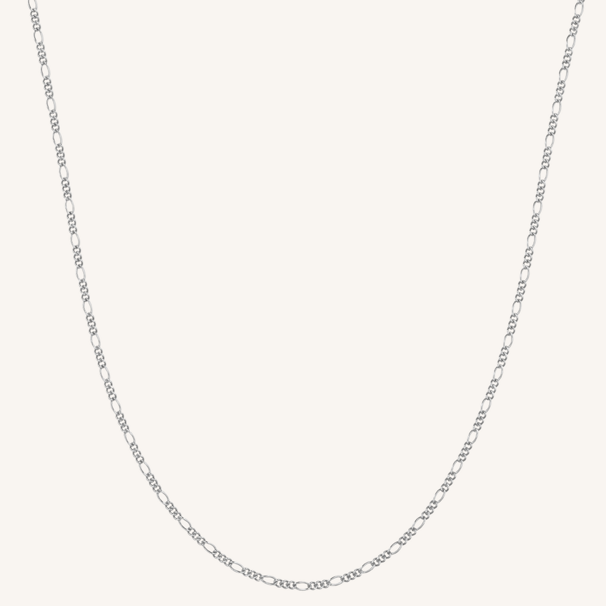 Rhea Figaro Necklace - Silver