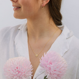 November Birth Flower Necklace  - Chrysanthemum - 14k Gold Filled