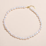 Freshwater Pearl Necklace in Gold