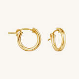 Simple Hoop Earrings - Gold