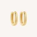 Aston Hoops Thick Gold Earrings - 14k Gold Filled