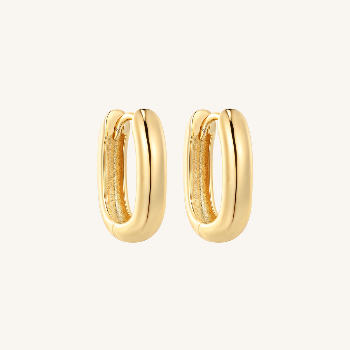 Aston Hoops Thick Gold Earrings - 14k Gold Filled