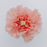 January Birth Flower Necklace  - Carnation - 14k Gold Filled