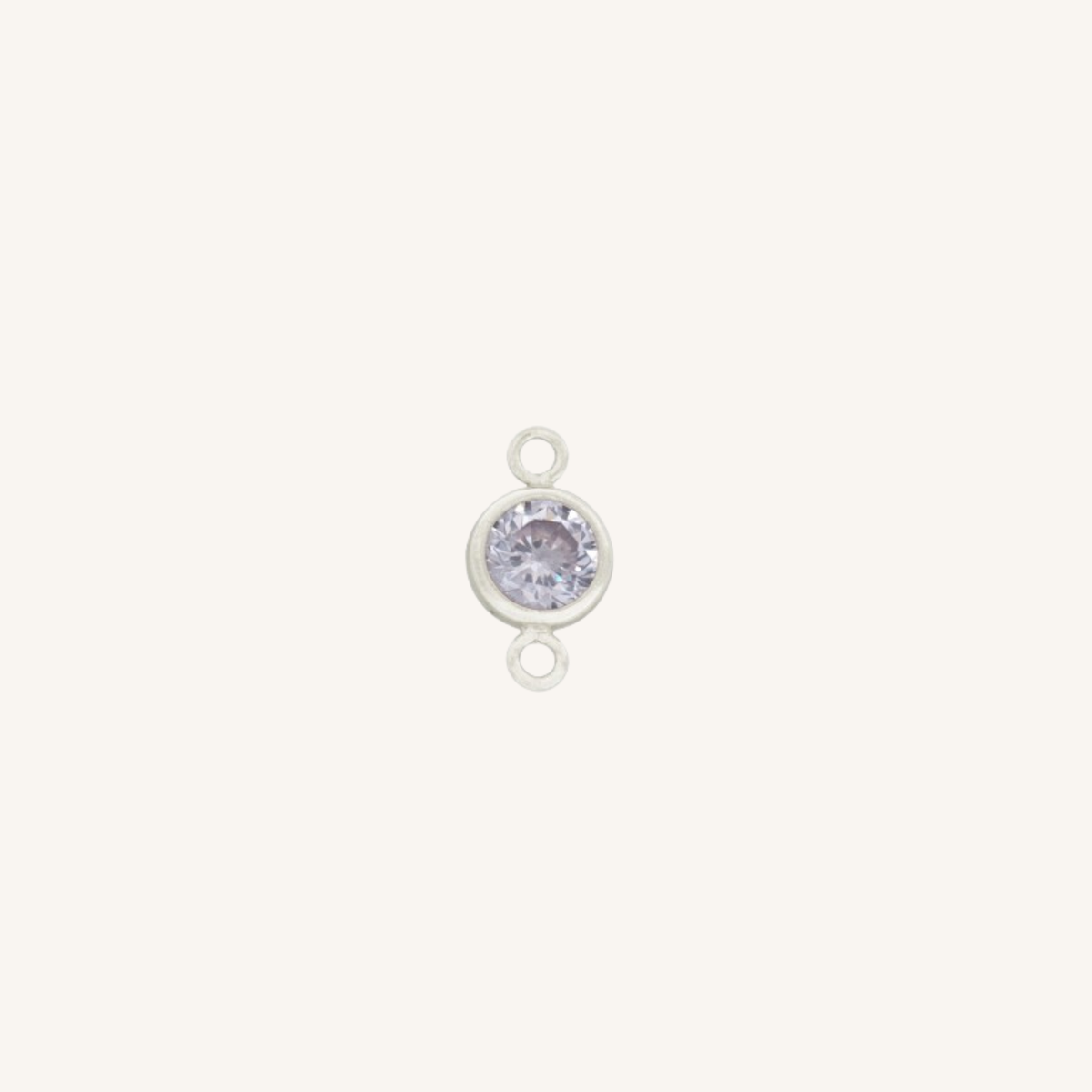 June connector charm in silver