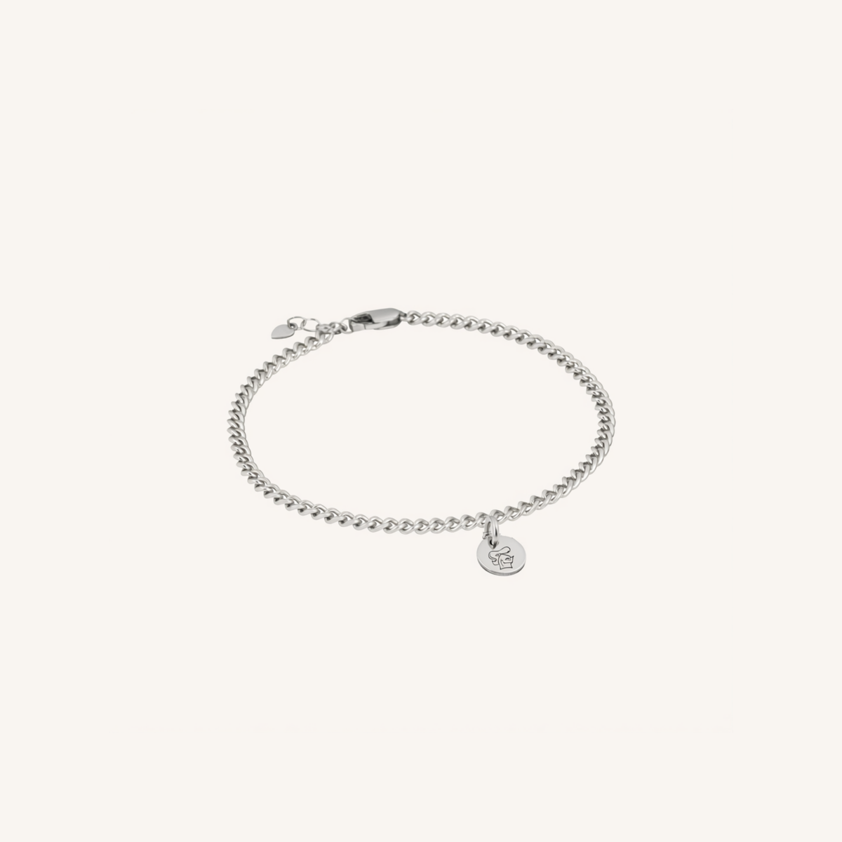 Newcastle Knights Engravable Circle Charm Bracelet - LIMITED EDITION - Silver