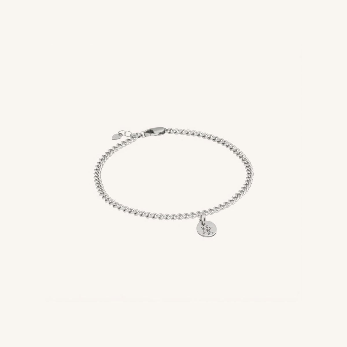 Newcastle Knights Engravable Circle Charm Bracelet - LIMITED EDITION - Silver