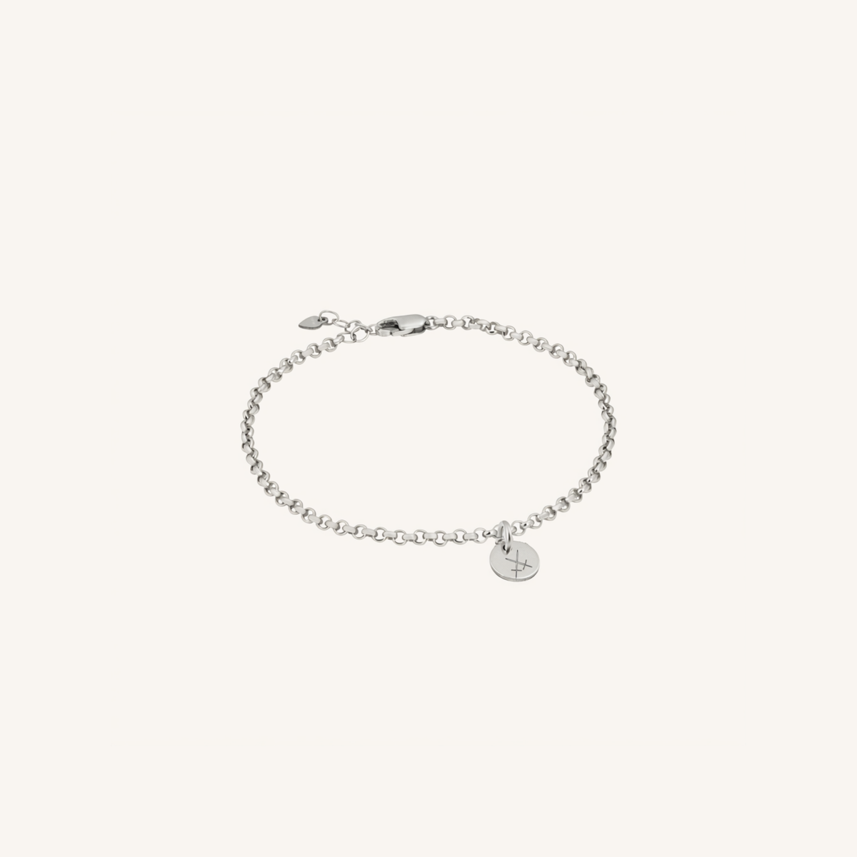 Newcastle Knights Engravable Circle Charm Bracelet - LIMITED EDITION - Silver