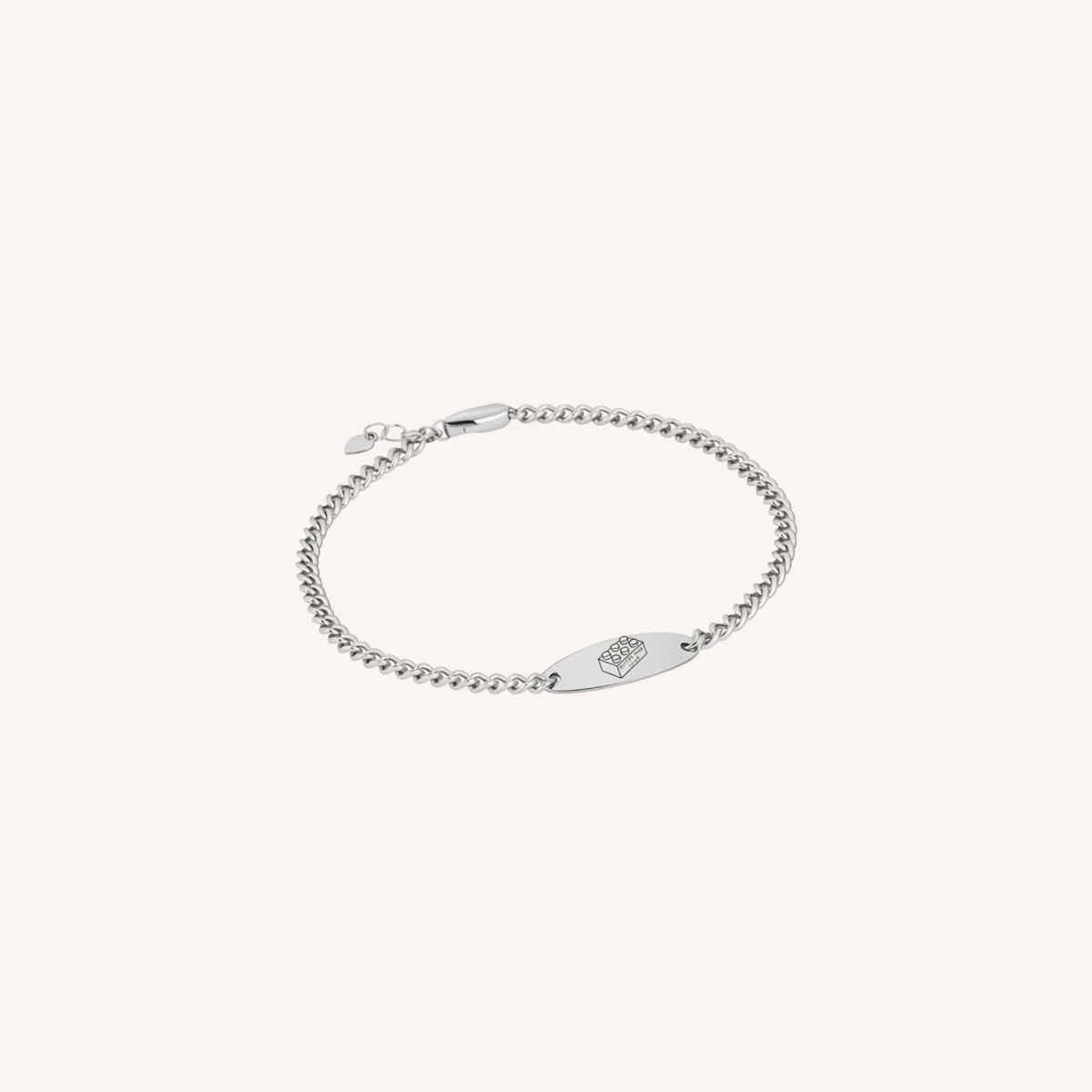 Newcastle Knights Engravable Oval Charm Bracelet - LIMITED EDITION - Silver