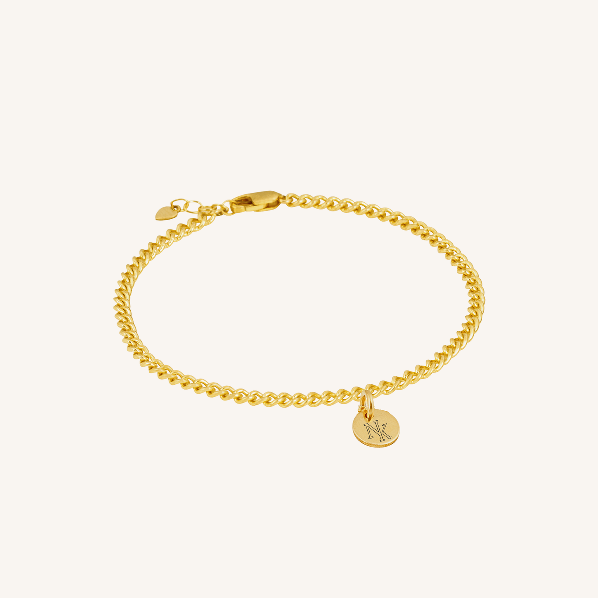 Newcastle Knights Engravable Circle Charm Bracelet - LIMITED EDITION - Gold