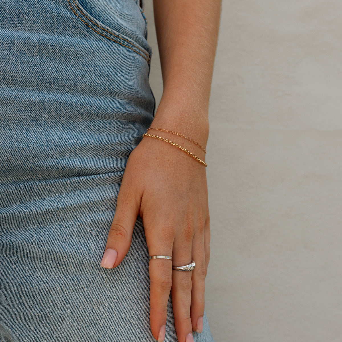 Gia Large Rolo Bracelet - Gold