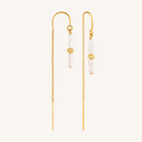 Lola Thread Earrings - Gold
