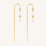 Lola Thread Earrings - Gold
