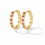 Love Earrings in Gold