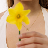 March Birth Flower Necklace Daffodil