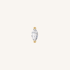 Marquis Flat Back Earrings | SINGLE - 14k Gold Filled