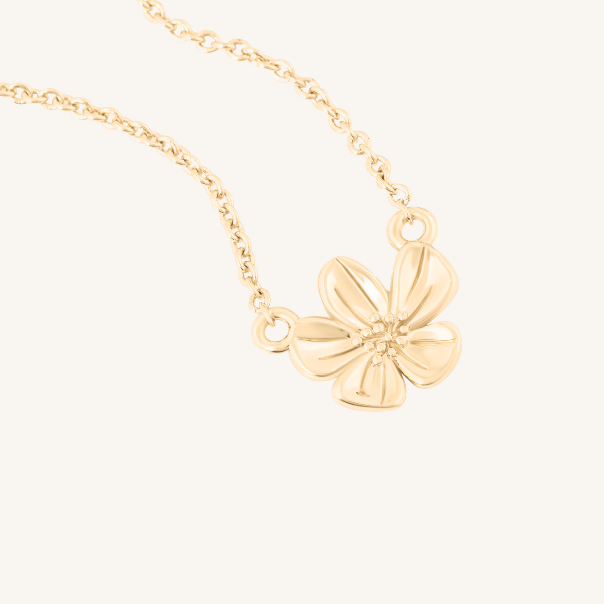 May Birth Flower Necklace | Hawthorn - 14k Gold Filled
