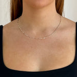 Mia Bar Necklace - Silver