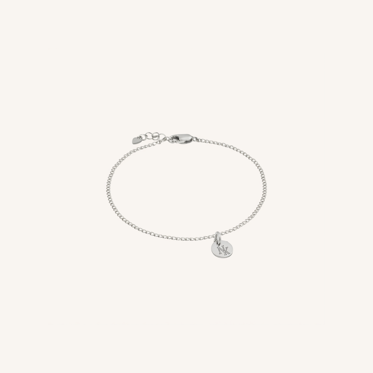 Newcastle Knights Engravable Circle Charm Bracelet - LIMITED EDITION - Silver