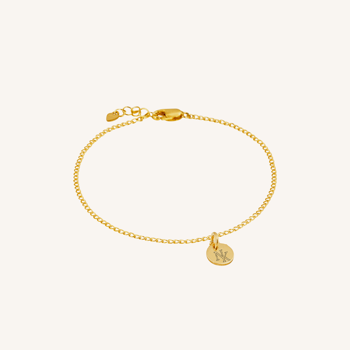 Newcastle Knights Engravable Circle Charm Bracelet - LIMITED EDITION - Gold