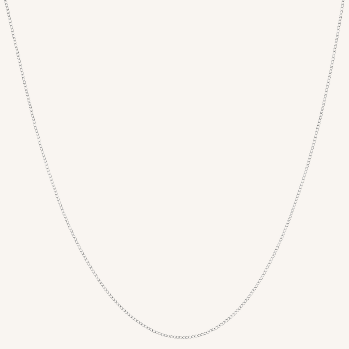 Iris Mini Curb Necklace - Silver
