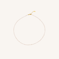 Pearl necklace on white background