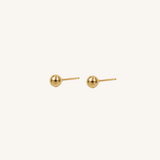 Minimal Ball Stud in Gold on a white background
