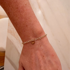 Newcastle Knights Engravable Circle Charm Bracelet - LIMITED EDITION - Gold