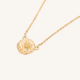 October Birth Flower Necklace  - Marigold - 14k Gold Filled
