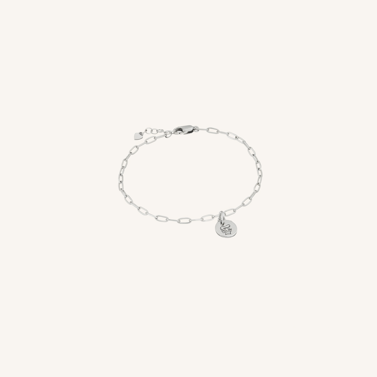 Newcastle Knights Engravable Circle Charm Bracelet - LIMITED EDITION - Silver